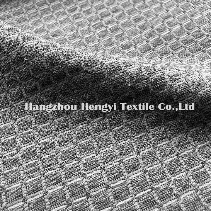 Small Square Design Two Mixed Yarn Mattress Fabrics