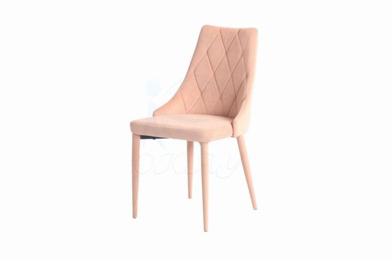 Velvet Fabric Upholstered Dining Chair