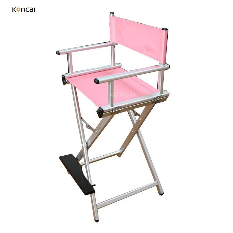 Folding Salon Barber Chair Aluminum Makeup Chair Beaurty Artist Chair