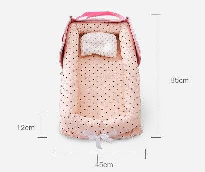 100% Soft Cotton Newborn Baby Sleeping Nest Baby Bed Newborn Infant Portable Cribs