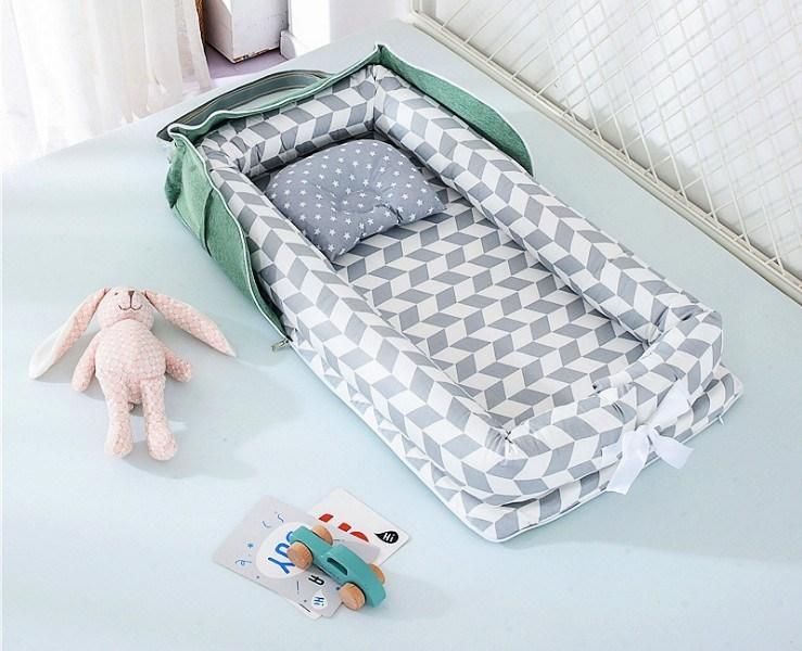 100% Soft Cotton Newborn Baby Sleeping Nest Baby Bed Newborn Infant Portable Cribs