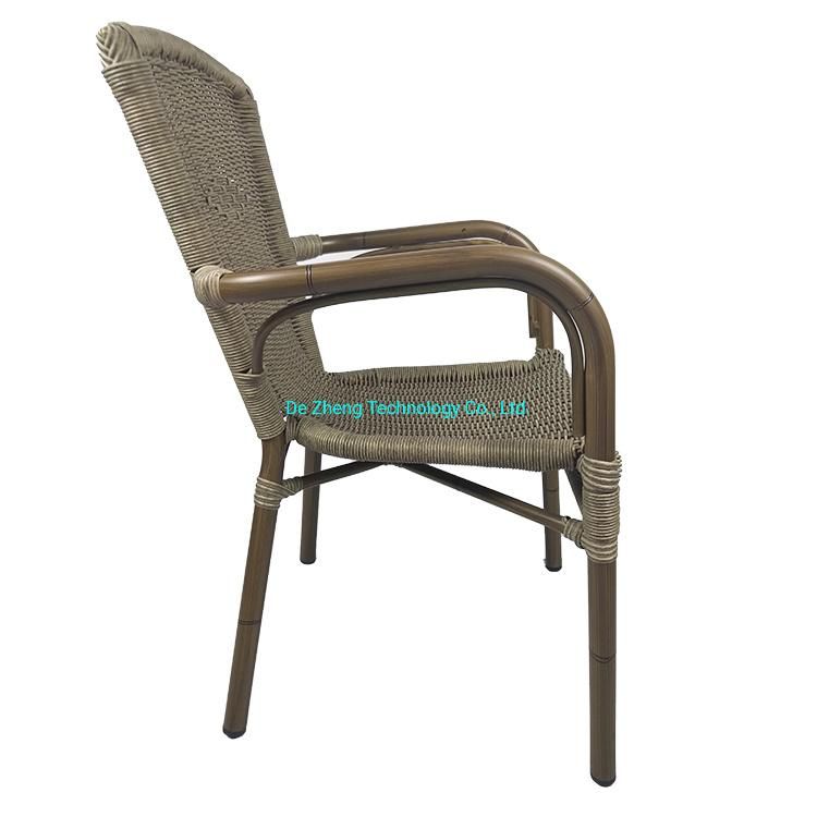 Commerical Outdoor Garden High Back Royal Queen Restaurant Cafe Bistro Dining Rattan Furniture