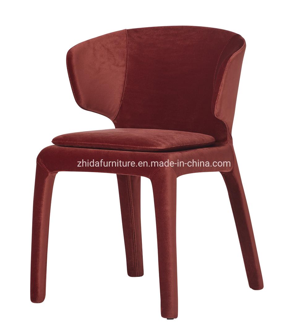 Home Leather Living Room Restaurant Fabric Wooden Dining Chair