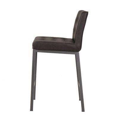 Barstool Modern Style Fabric Upholstered Armless Wood Dining Barstool