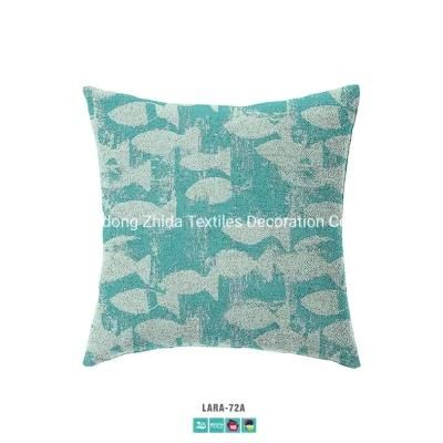 Hotel Bedding Abstract Fish Pattern Sofa Fabric Upholstered Cushion Amortiguar