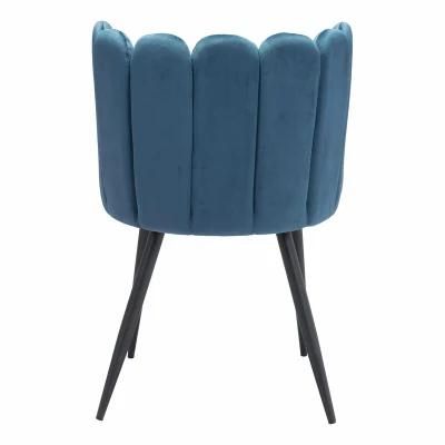 Exquisite Finger Shape Fabric Upholstered Mall Furniture Dining Chairs