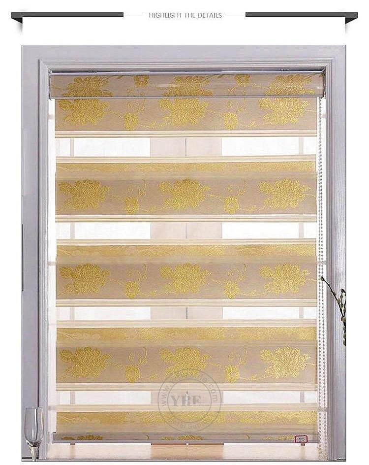 China Superior Manual Zebra Blinds with Decorative Design