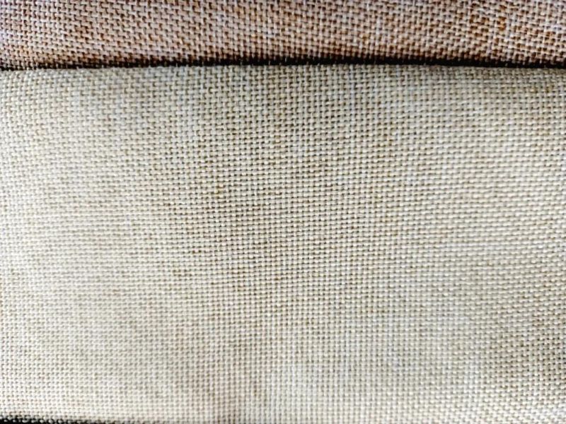 Lower Price with Good Quality 100% Polyester Bonded Linen Looks Sofa Fabric