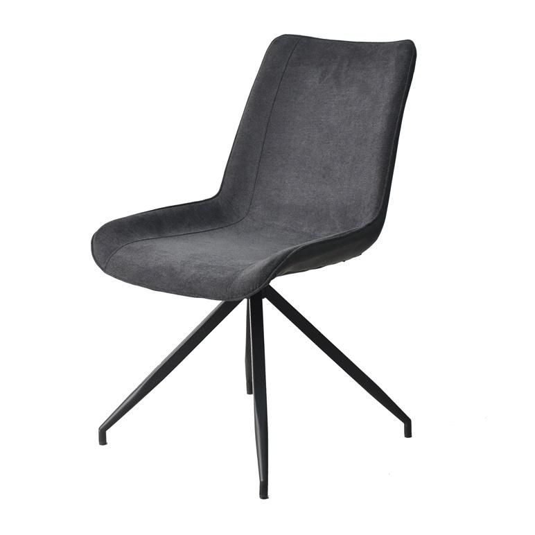 Nordic Style Cheap Indoor Modern Cowboy Fabric Dining Chair with Metal Leg