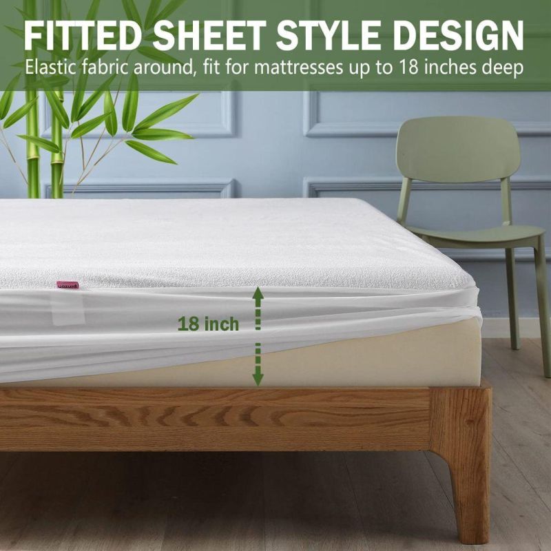 Jacquard 3D Air Fabric Waterproof Bamboo Mattress Protector Cover