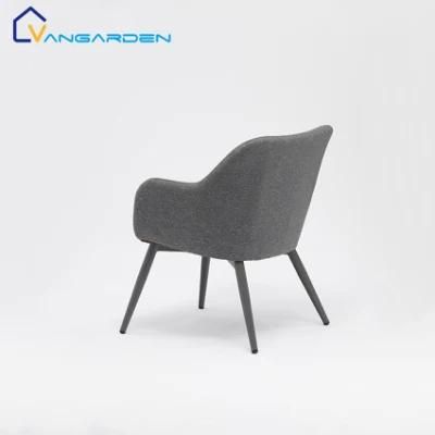 Grey Color Aluminum Chair Outdoor Restaurant Modern Furniture