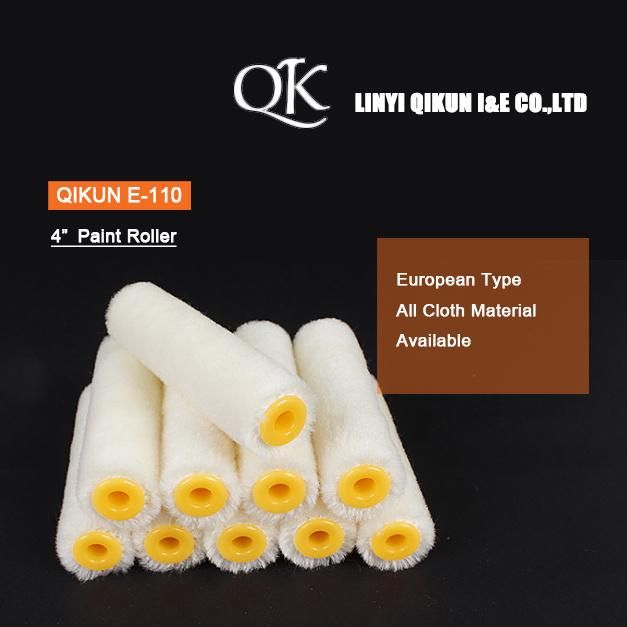 E-103 Hardware Decorate Paint Hand Tools Plastic Handle Acrylic Fabric Paint Roller European Type Foam Roller