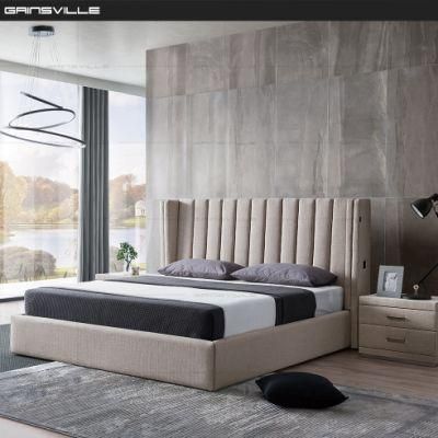 Modern Home Furniture Bedroom Beds King Bed Wall Bed with Fabric Bed Frame Gc1807