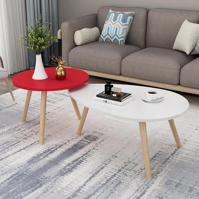 Modern Furniture Tables in Wood Cafe MDF Coffee Table Modern Table Round Wood Multifunction Coffee Table