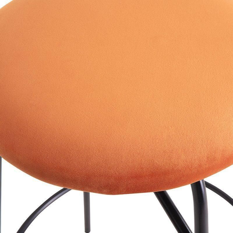 Hot Sale Metal Barstool Comfortable Fabric Barstool Wholesale Morden Metal Legs Bar Stool Dining Chair