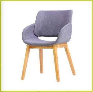 Living Room Back Tunneling Design Grey Upholstery Dining Chair