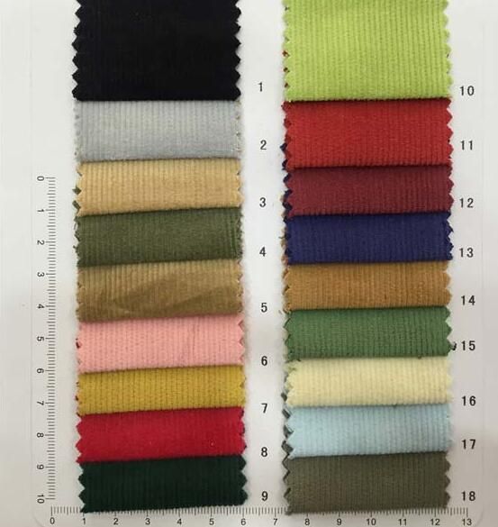 Corduroy Fabric Made of 100% Cotton or 97%Cotton 3%Spandex