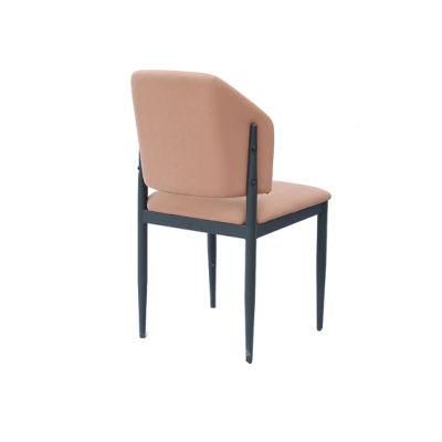 Modern Bar Hotel Home Furniture Fabric Metal Steel Dining Chair for Outdoor