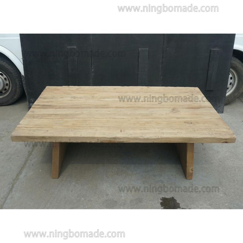 Nordic Retro Vintage Antique Furniture Aged Natural Reclaimed North Pine Chinese Coffee Table