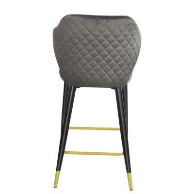 Netstar Modern Deluxe Bar Chair Velvet Fabric Chair