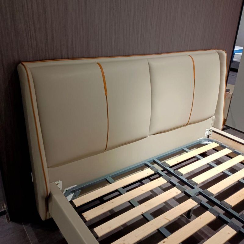 Latest Design Factory Cheap Price Bed Durable Leather Bed