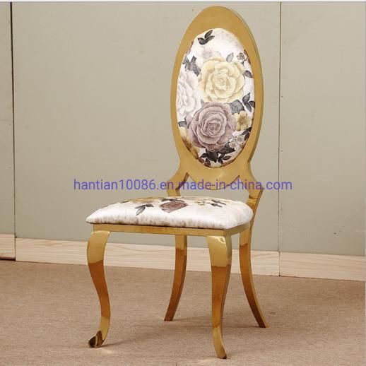 Chinese Dining Hotsale Chair Stainless Steel Chair for Banquet Wedding Event