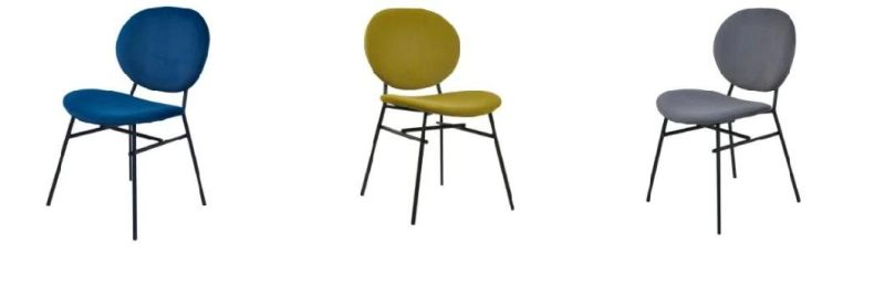 Wholesale Home Furniture Green Velvet Fabric Modern Design Dining Chair