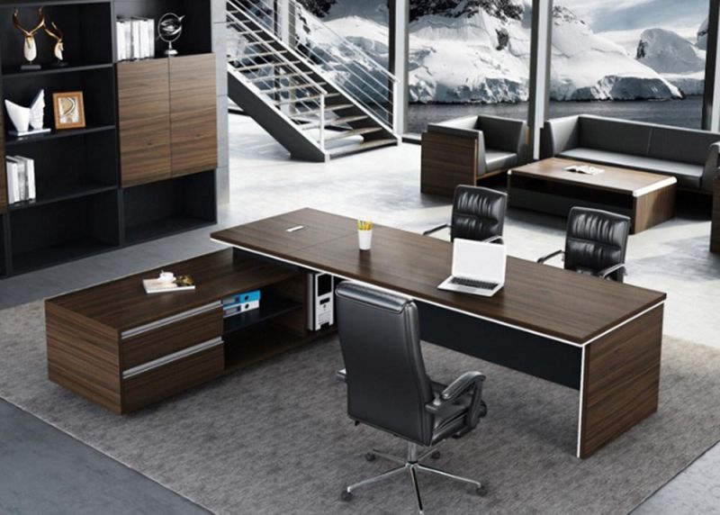 Premium Modern Design L Shape Manager MFC Office Executive Desk