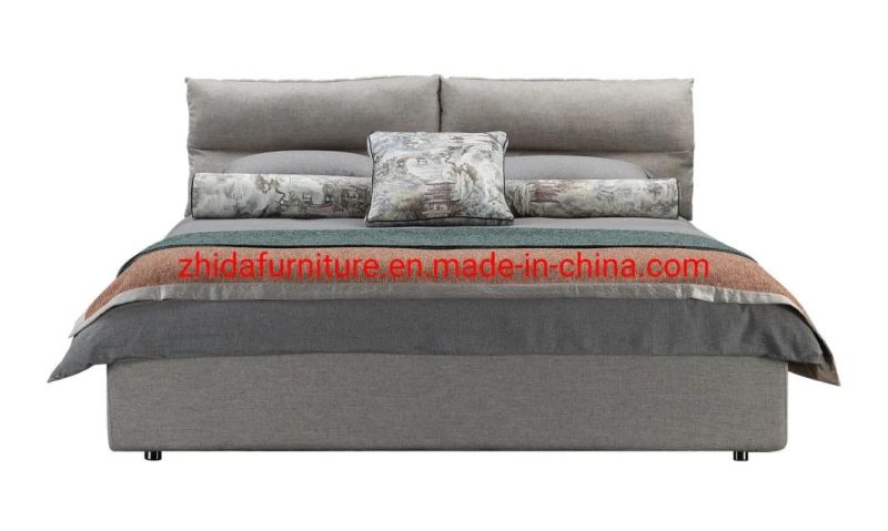 Home Furniture Living Room Villa Design Fabric Hotel Bedroom Standard Bed