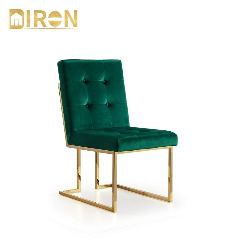 China Wholesale Modern Home Velvet Furniture Upholstered Dining Chairs