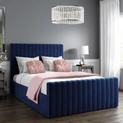 Luxury Modern Design Bedroom Furniture Multi-Functional Upholstery Soft Fabric Bed