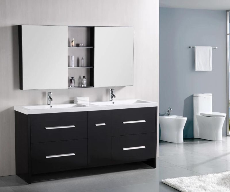 Wholesale China Factory Cheap Price Custom Made Luxury PVC Hotel Modern Bathroom Vanity Cabinet