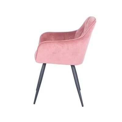 Wholesale Modern Design Home Furniture Velvet Furniture Upholstered Fabric Dining Chair