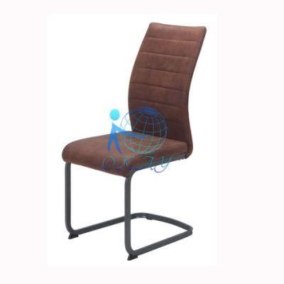 Modern Nordic Dining Chair with Metal Frame Black Legs restaurant Chair