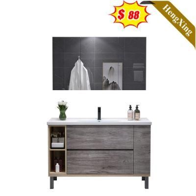 Antique Home Bathroom Furniture Pure White Wash Basin with Mirror Storage Bathroom Vanity Cabinet (UL-22BT046)