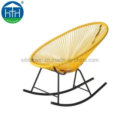 China Outdoor /Indoor Acapulco Weave Ege Garden Chair on Black Frame