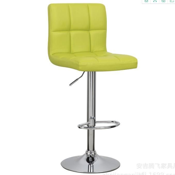 Hot Sale Home Bar Stools Adjustable Club Faux Leather Swivel Bar Chair with Chrome Legs