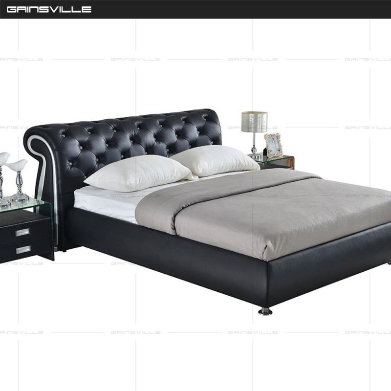 Classical Design Bedroom Bed with Deep Button Headboard Gc1630