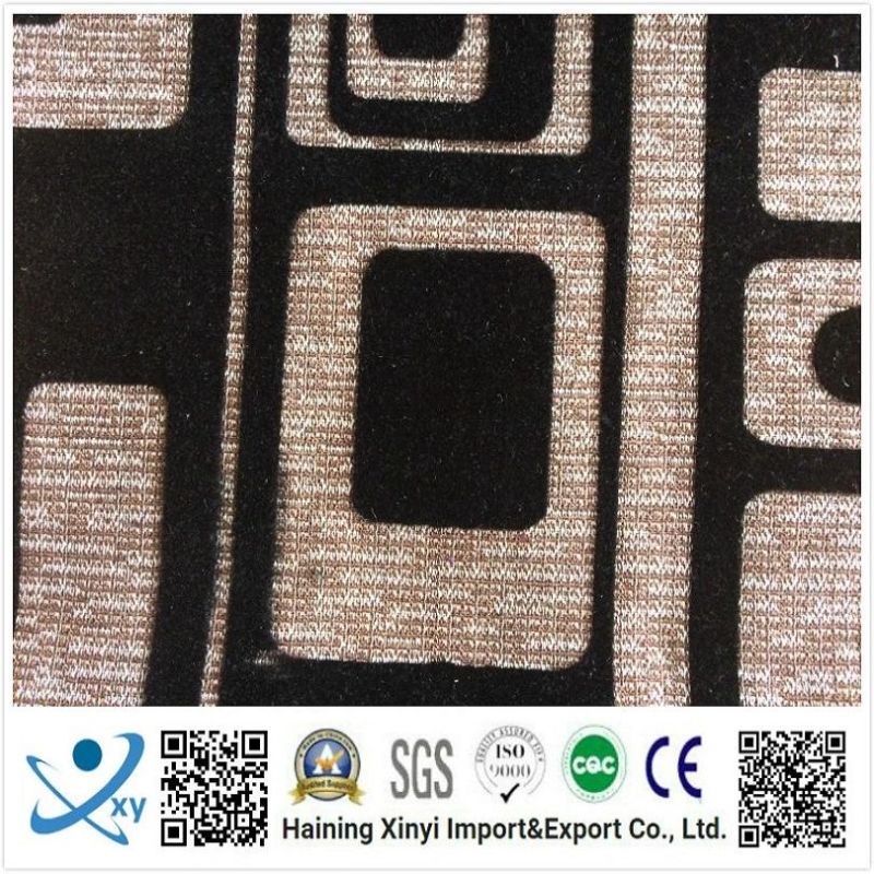 Hot Sale 100% Polyester Fabric for Sofa Velvet Flock Fabric