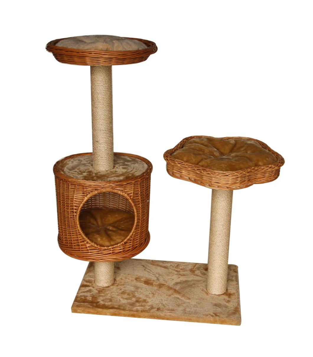 New Design Pet Product, Climbing Willow Cat Scratcher Tree