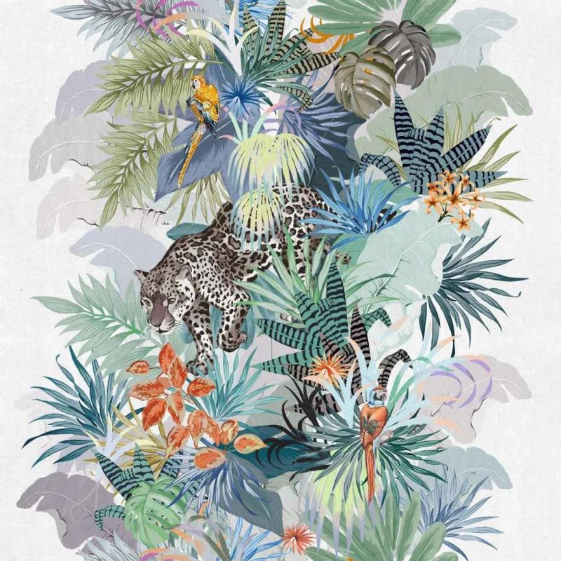 Home Textiles Digital Jungle Theme Upholstery Furniture Fabric Tela