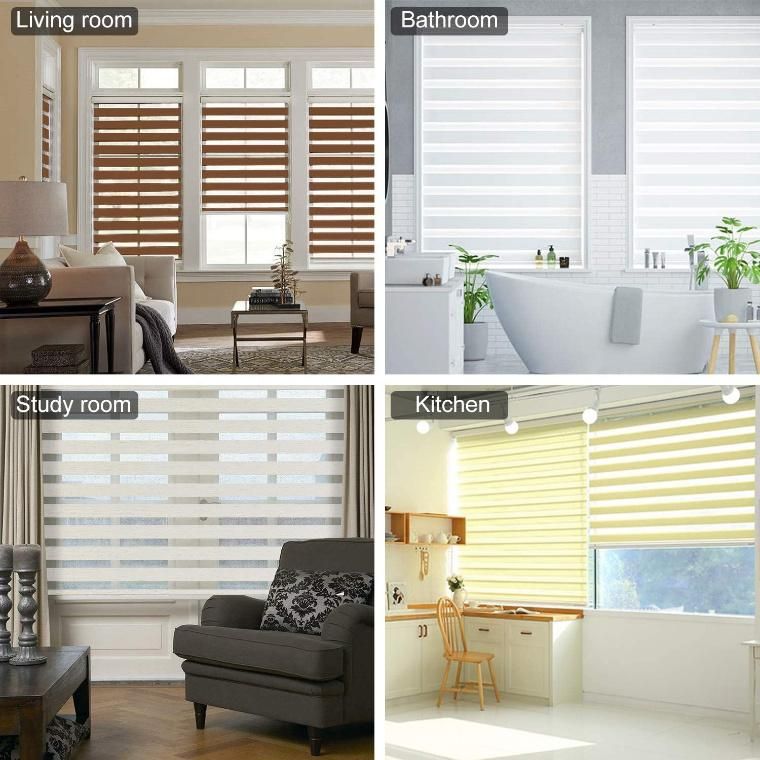 Best Selling Product Zebra Fabric for Window Decoration Horizontal Curtain Zebra Blinds