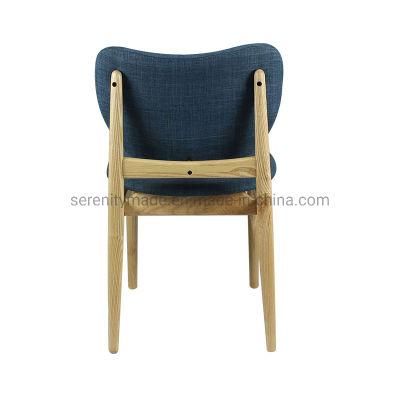 Wholesale Cafe Bar Hotel Chair Wooden Fabric Dining Chair