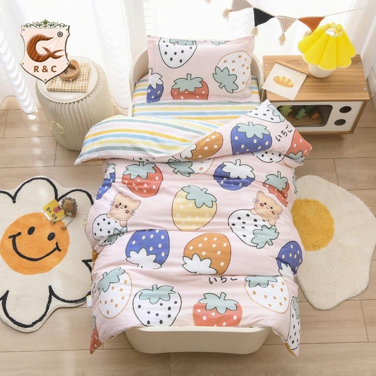 High Quality Cartoon Animal Crib Toddler Bedding Set Children′s Bed Set