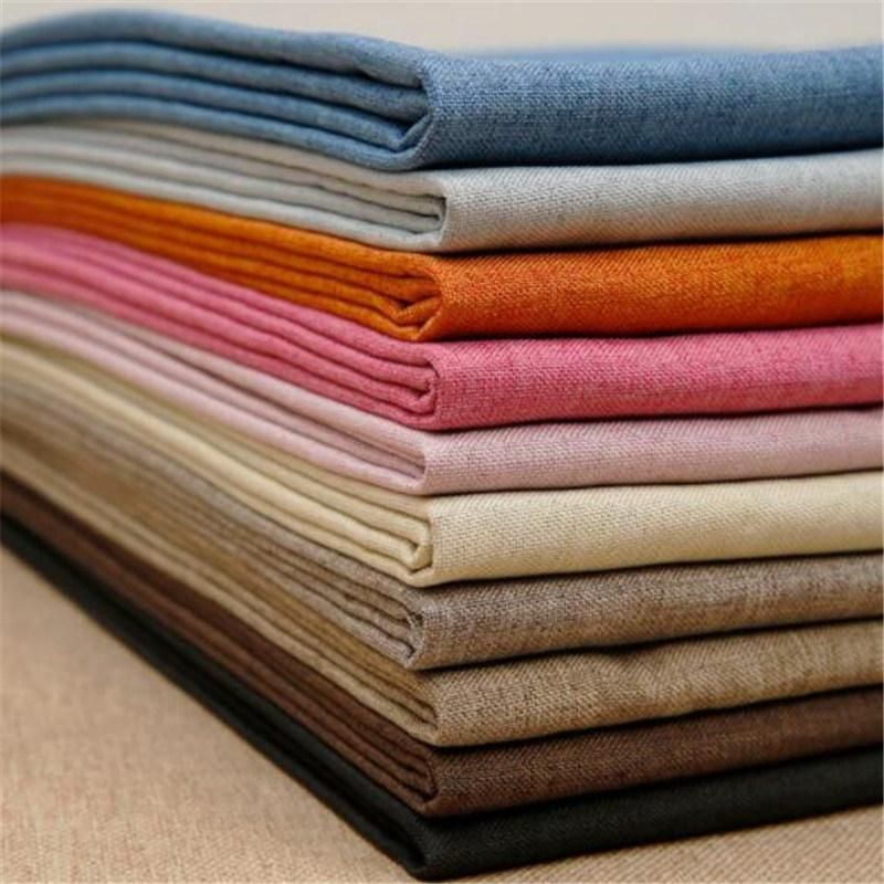 for Sofa Polyester Jacquard Imitation Linen Fabric