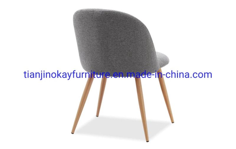 Hot Sale Different Colors Optional PU Leather Dining Chair Bow Chair with Chrome Metal Tube Legs