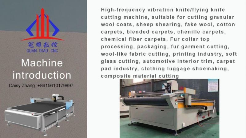 1625 Auto Feeding CNC Vibrating Knife Fabric Cutting Machine