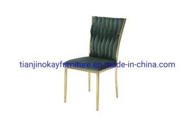 Okay Dining Chair Wholesale Gold Luxury Nordic Cheap Indoor Home Furniture Room Restaurant Dinning Leather Velvet Modern Dining Chair