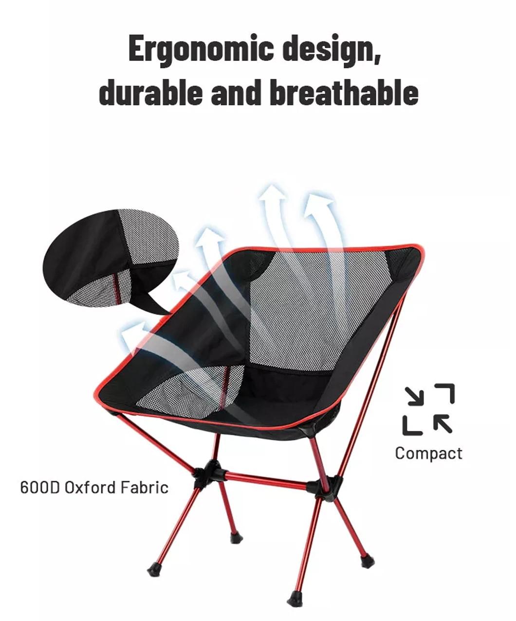 Outdoor Freestyle Bottle Sized Supports 300lbs Compact Rocker Portable Fishing Folding Camping Chair