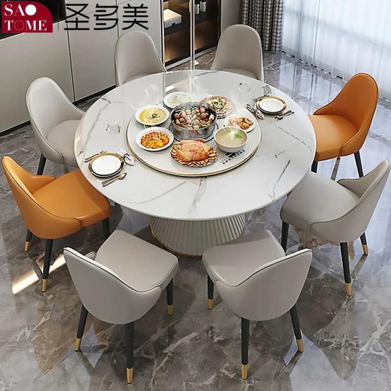 New Modern Carton Packed Marble Dining Table Set 6 Seater